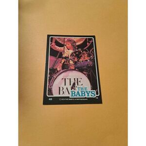 Vintage 1979 The Babys Trading Card #48 London Rock Band Collectible